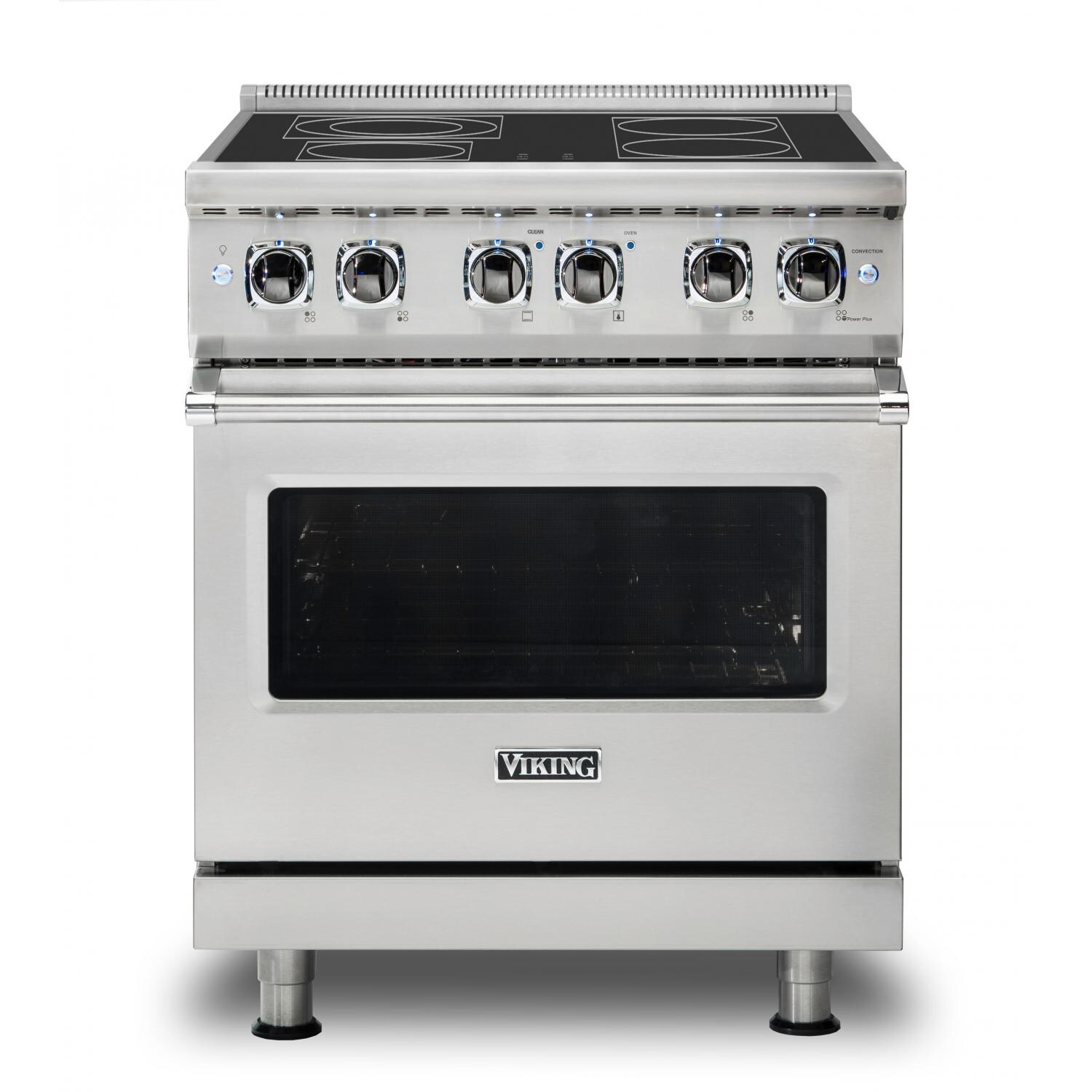 Viking Professional 5 Series 30-Inch 4-Burner Self-Cleaning Electric Range - Stainless Steel - VER5304BSS