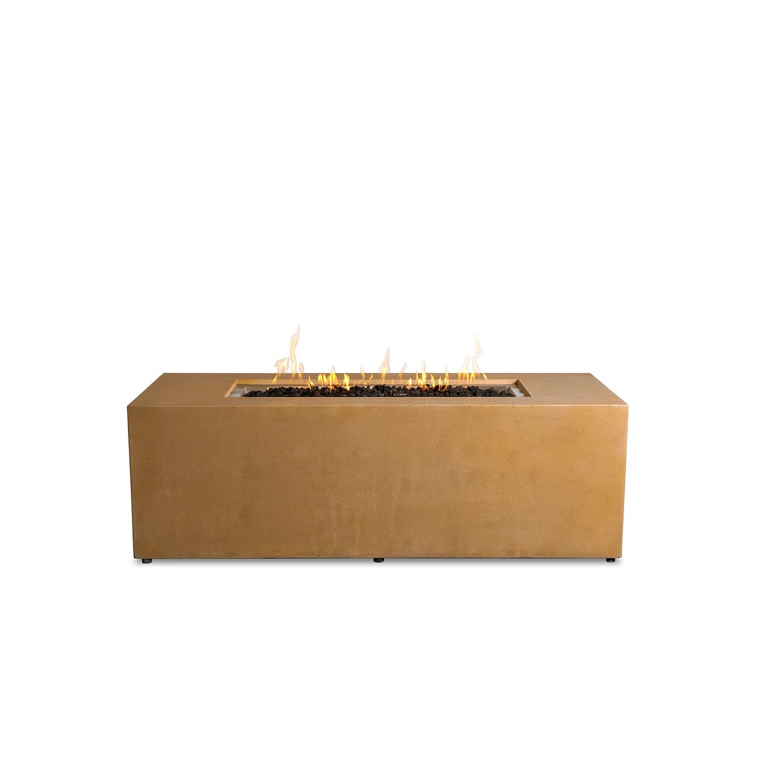 Glenwood 72-in Rectangular Concrete Propane Fire Pit in Sand by Lakeview Outdoor Designs