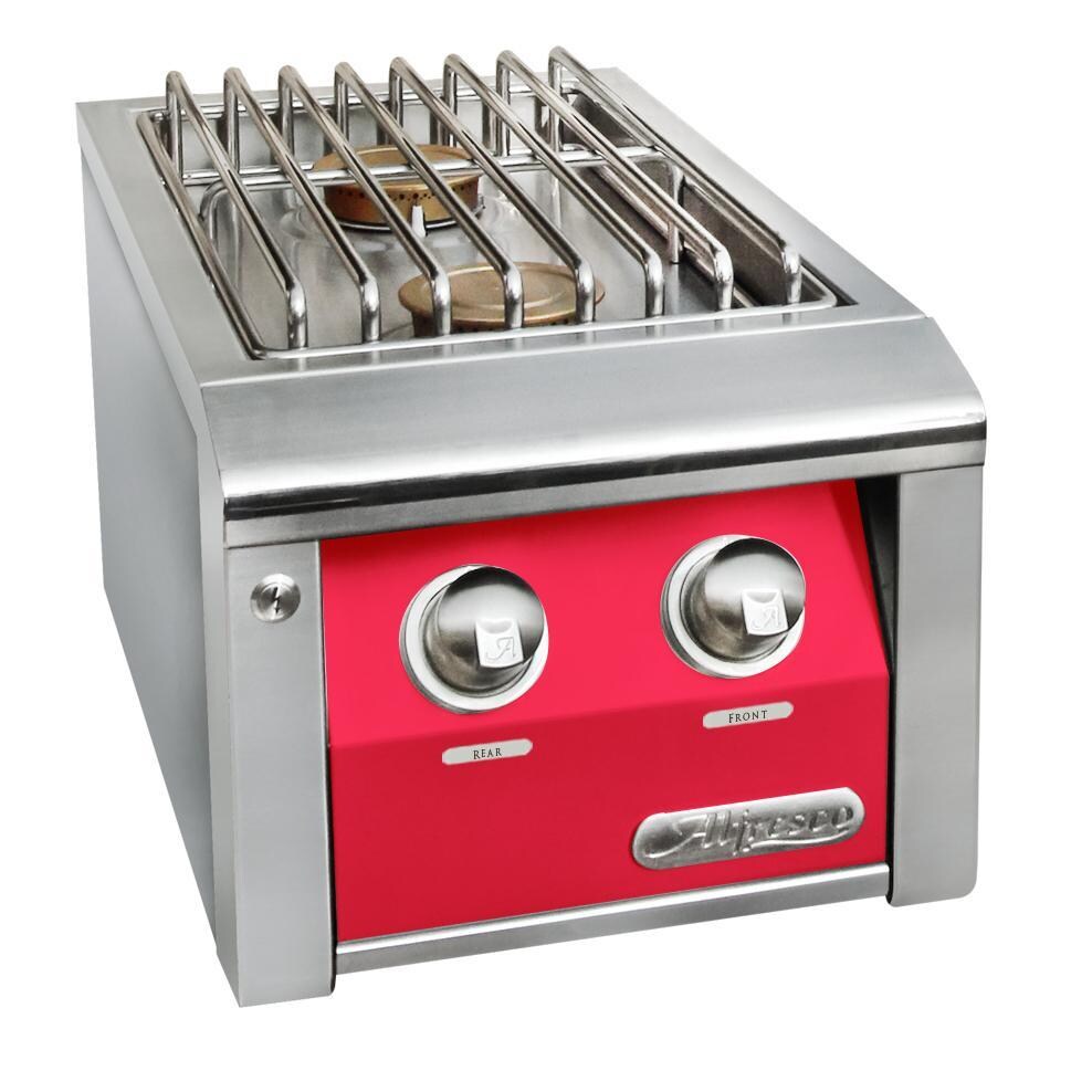 Alfresco Grills AXESB-2C-LP-S3027 Alfresco Propane Double Side Burner For Freestanding Grills in Raspberry Red thumbnail