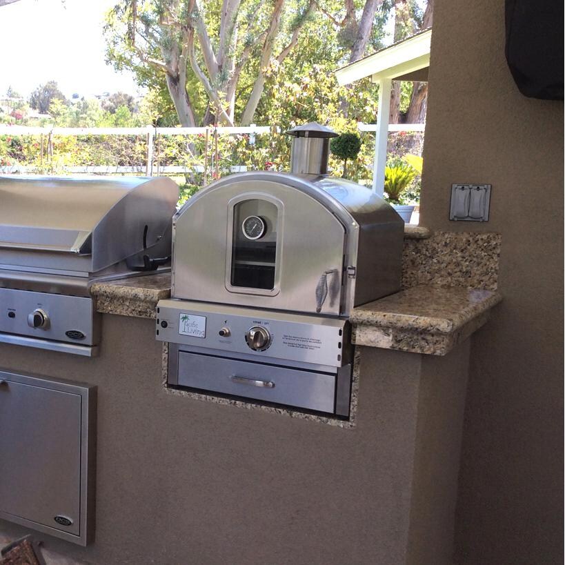 Pacific Living PL8304SS Propane Gas Stainless Steel Outdoor Built-In Pizza Oven - Shown in Island thumbnail