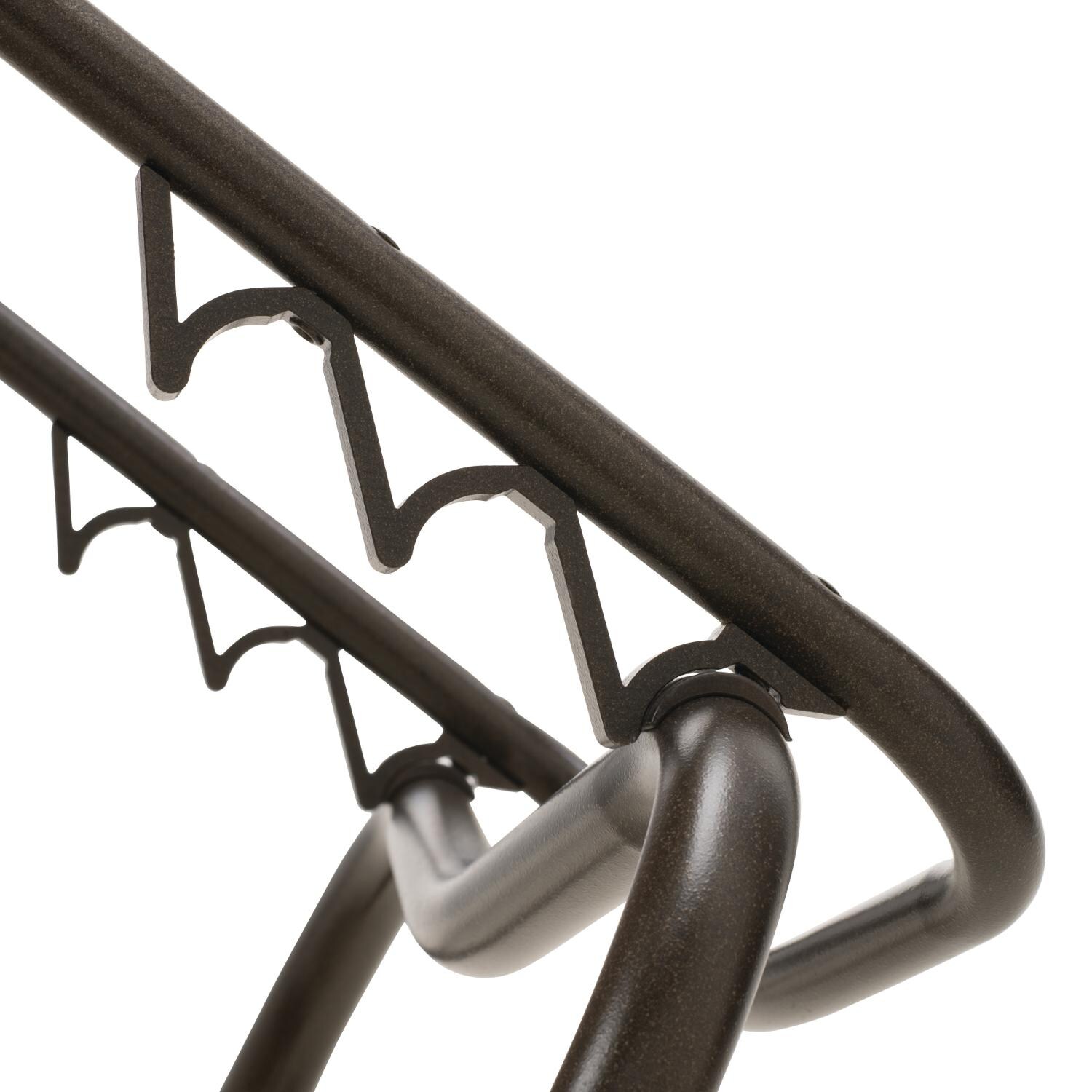 Gardenella Sling Four-Position Lay Flat Stacking Armless Chaise - Foot - Textured Aged Bronze/Mocha thumbnail