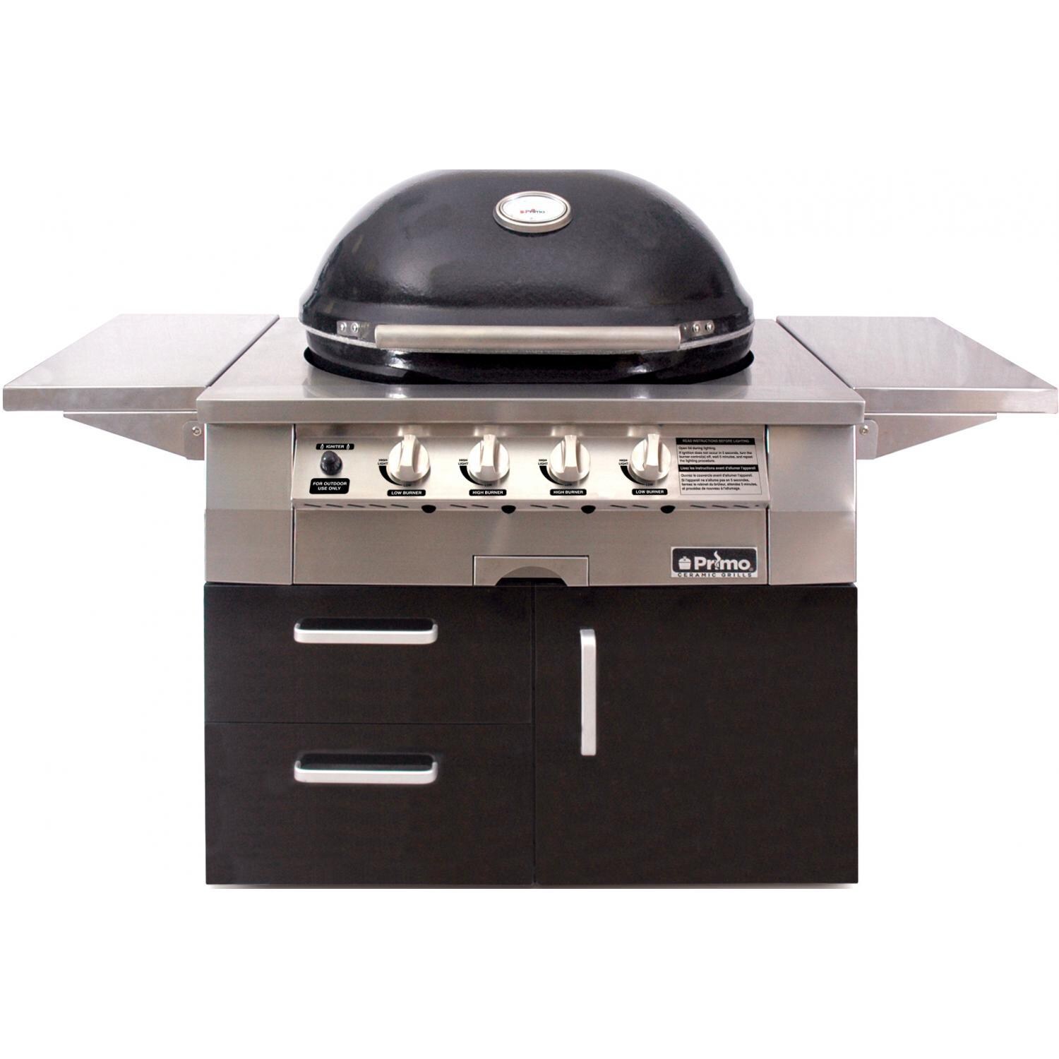 Primo PGGXLC-N Oval G420 36-Inch Ceramic 4-Burner Kamado Natural Gas Grill thumbnail