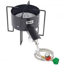 Bayou Classic Cookers With Hose Guard 16 Inch Low Pressure Banjo Cooker