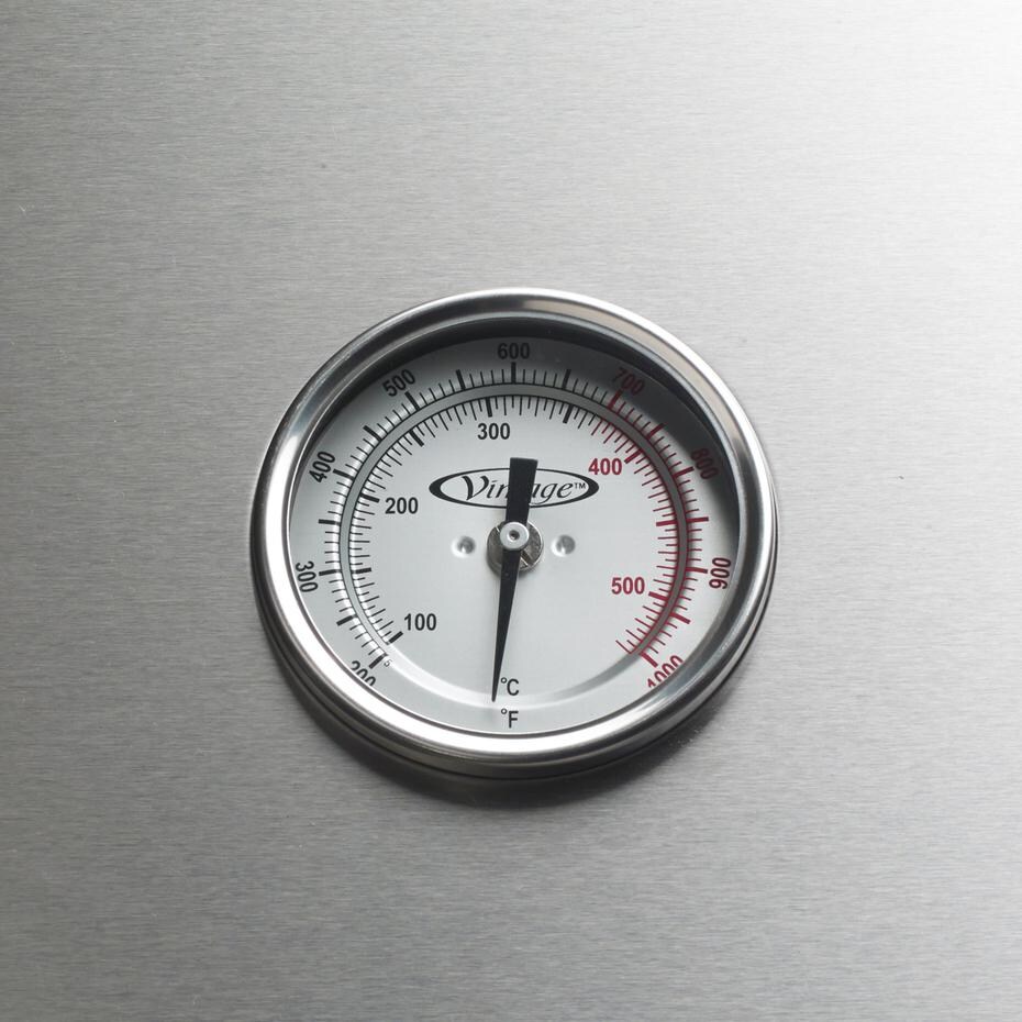 Vintage Gold 42 Inch Gas Grill On Cart - Built-In Thermometer thumbnail