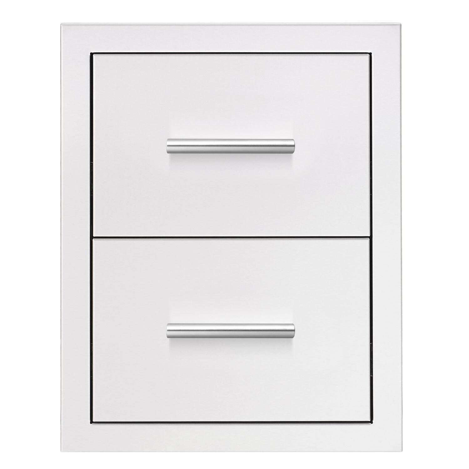 Summerset DR2-17 17 Inch Double Drawer - Display - White Background thumbnail