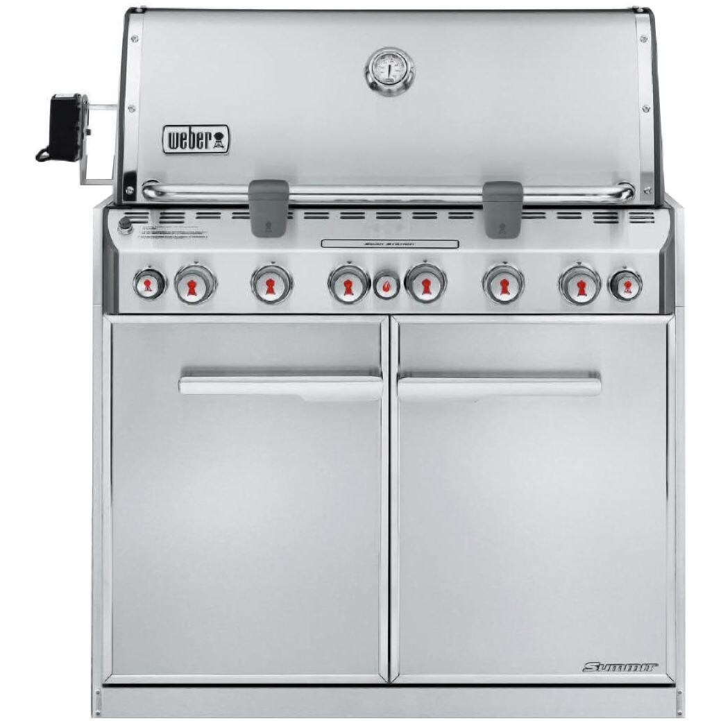Weber Summit S-660 Built-In Propane Gas Grill With Rotisserie & Sear Burner - 7360001