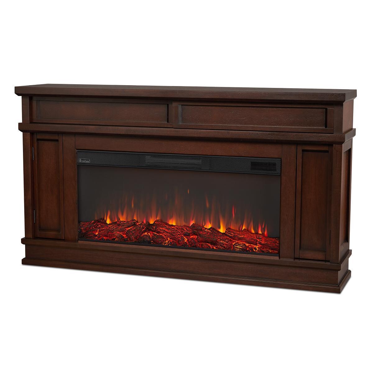 Real Flame 4020E-DW Torrey 60-Inch Electric Fireplace Mantel - Dark Walnut thumbnail