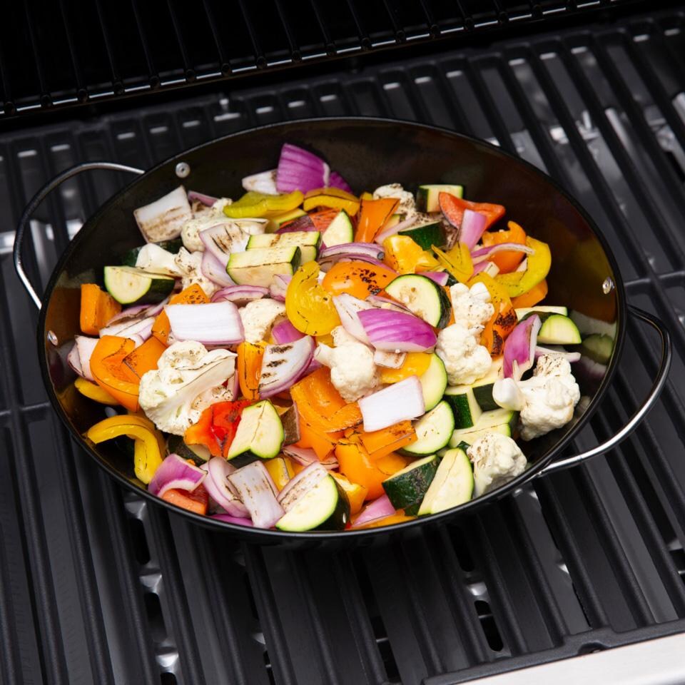 GrillPro Porcelain Deluxe Wok Grill Topper - 98130 - Cooking - Lifestyle thumbnail