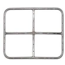 Dagan Industries 18 X 15 Inch Stainless Rectangular Single Propane Fire Pit Ring Burner image