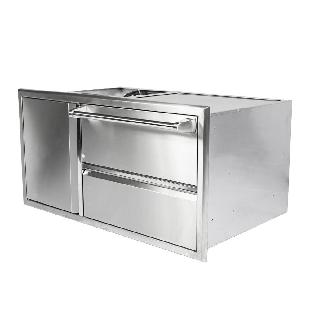 Turbo 42WARMINGCOMBO 42-Inch Door and Warming Drawer Combo - Angled View thumbnail