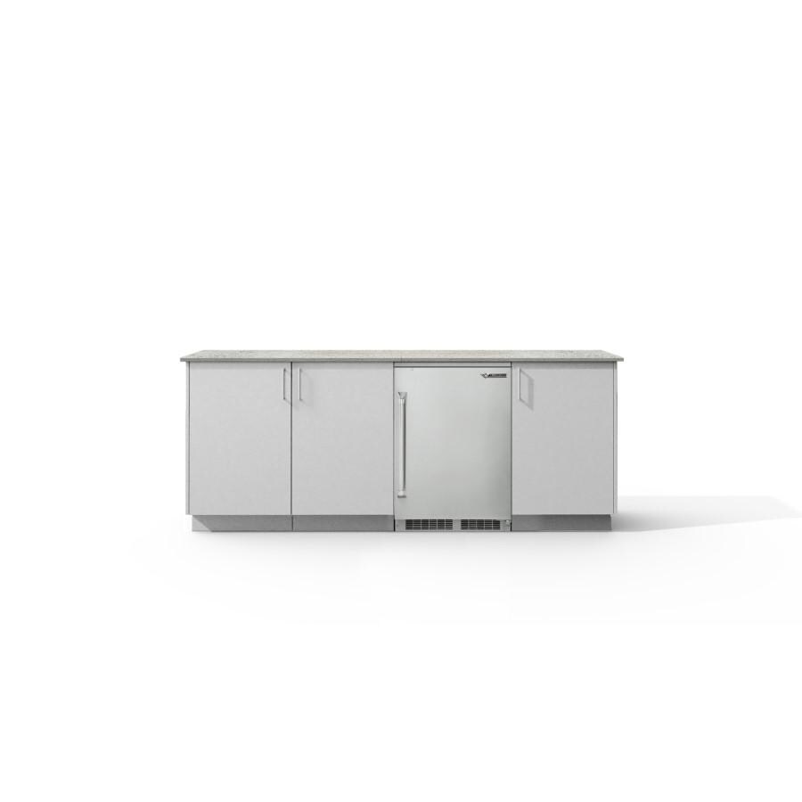 Urban Bonfire B-Vermont-TwinEagles-Keon-Chantilly Vermont Outdoor Kitchen w/ Twin Eagles 24-Inch 5.1 Cu. Ft. Refrigerator, Keon Countertops & Chantilly Finish thumbnail