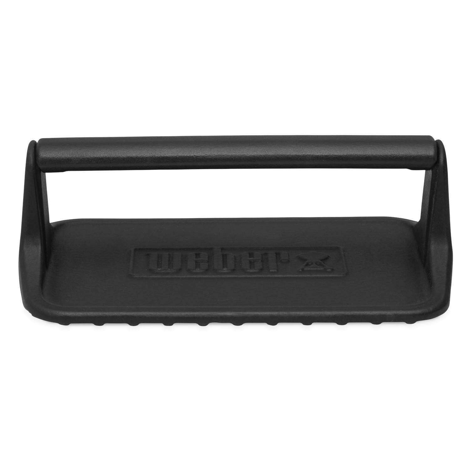 Weber 6785 Cast Iron Griddle Press - Front - White Background thumbnail