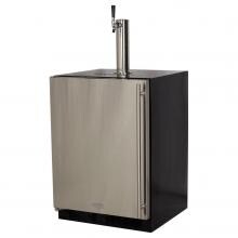 Marvel 24-Inch Left Hinge Single Tap Beer Dispenser / Kegerator - Stainless Steel - ML24BSS2LS image