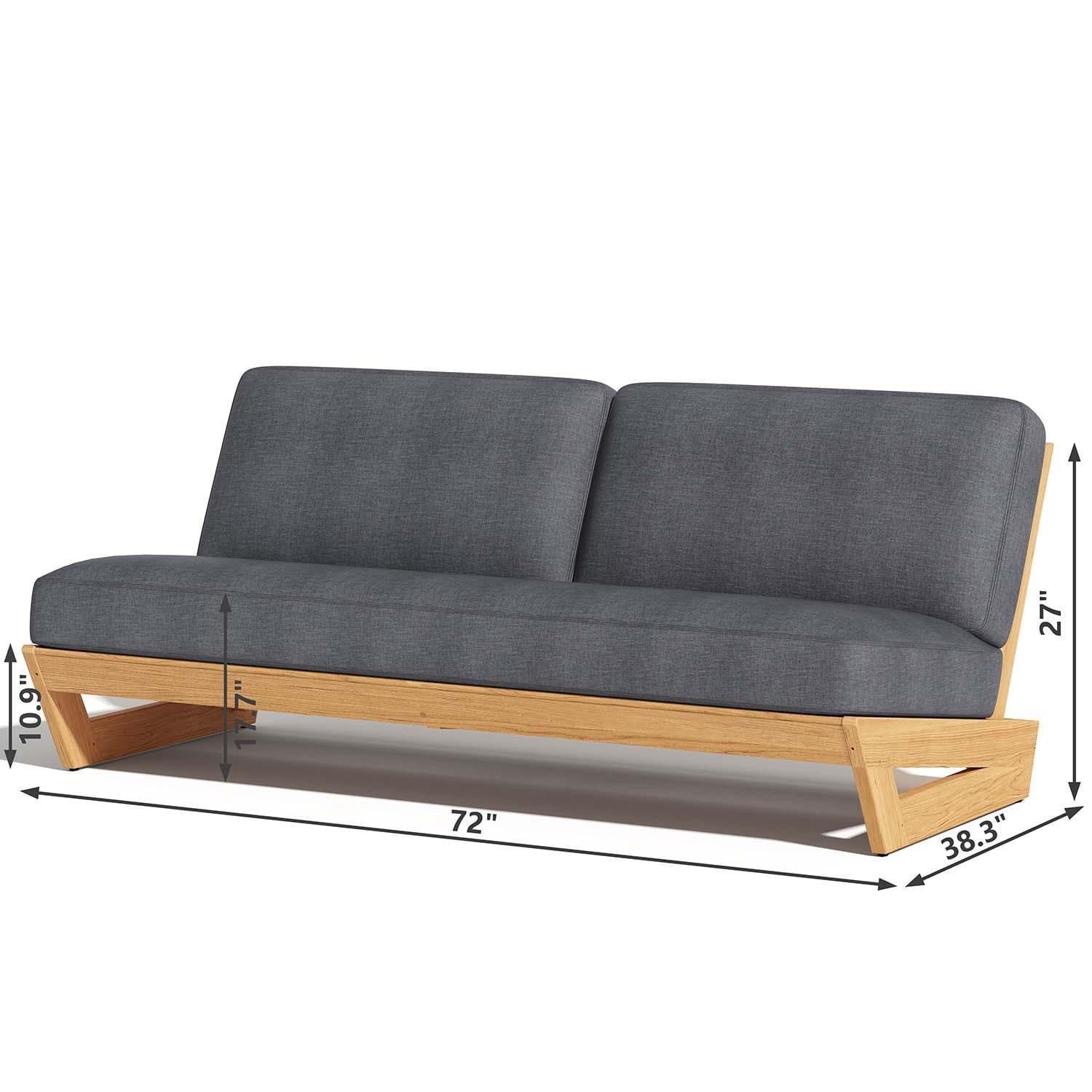 Willow Bay 4 Pc Set Teak Conversation Set By Lakeview Outdoor Designs - Sofa - Dimensional thumbnail