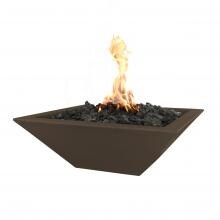 Top Fires by The Outdoor Plus Maya 24-Inch Natural Gas Fire Bowl - Chocolate - Match Light