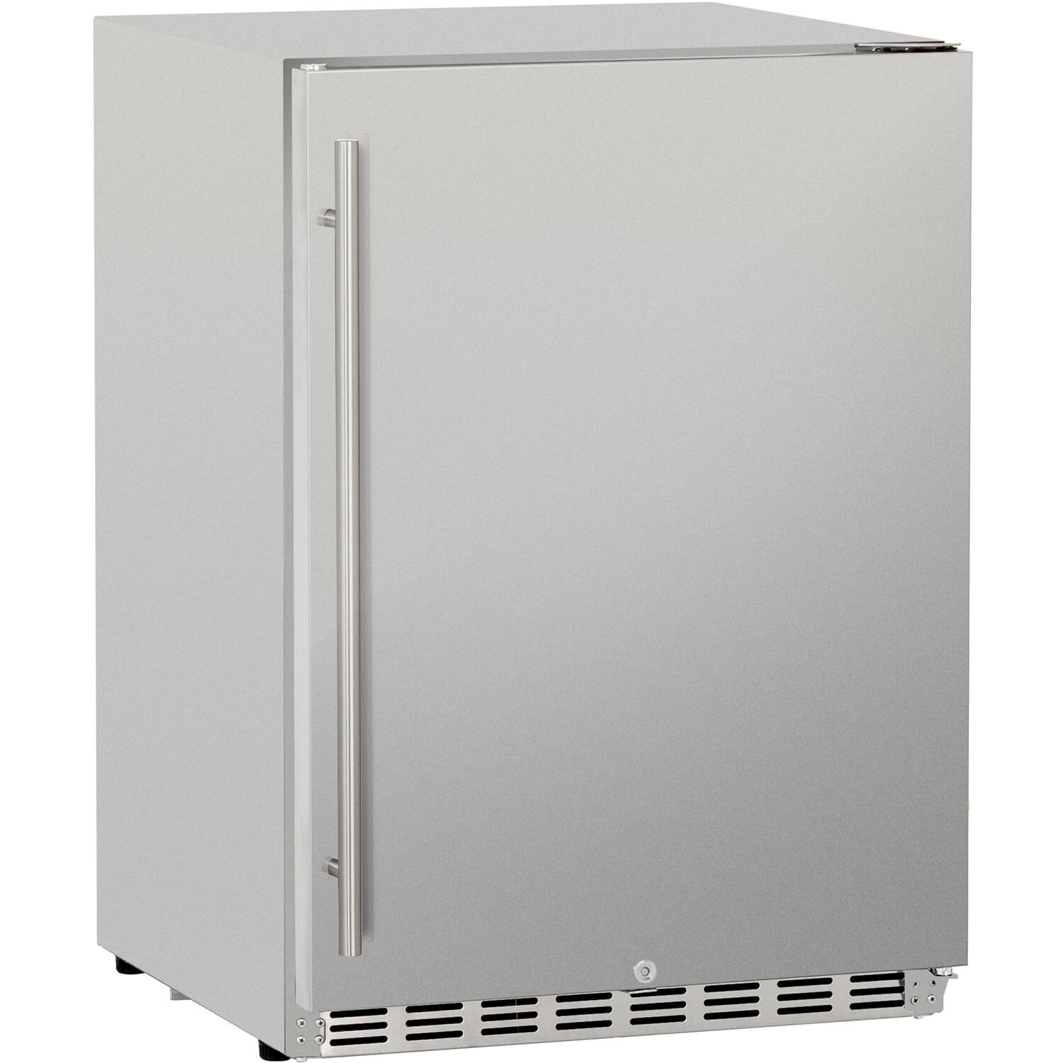 Summerset 24 Inch 5 3 Cu Ft Deluxe Right Hinge Outdoor Rated Ft Deluxe Right Hinge Outdoor Rated Compact Refrigerator Ssrfr 24d Bbqguys
