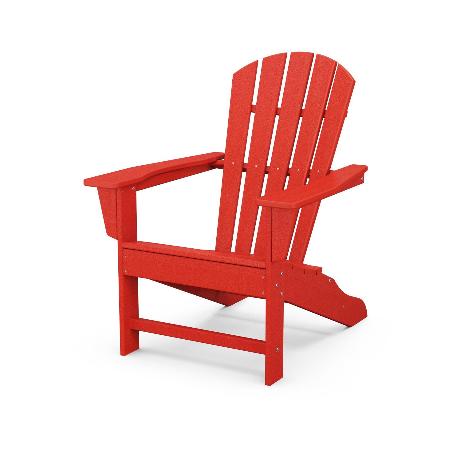 Palm Coast Recycled Plastic Adirondack in Sunset Red by POLYWOOD