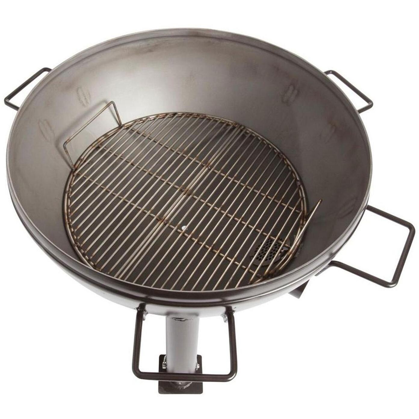 Gather Grills T1000-Starter-Black Tailgater 28-Inch Wood Fired Grill W/ Starter Package - Overhead View thumbnail