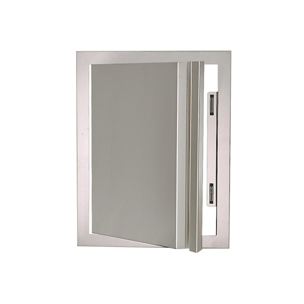 RCS VDV2SCL Valiant 20 Inch Soft Close Left Hinge Vertical Door - Open - White Background thumbnail