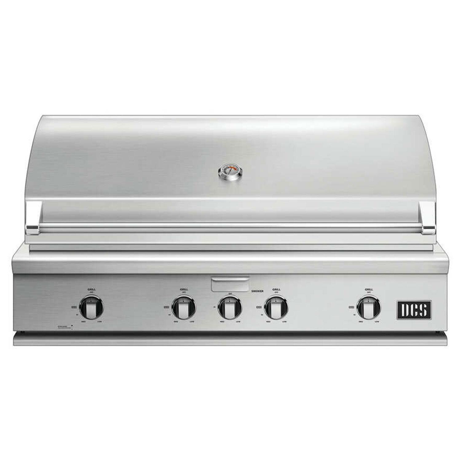 DCS Series 7 48-in 4 Burner Built-In Propane Gas Grill w/ Integrated Smoker Box & Independent Burner - BH1-48-L
