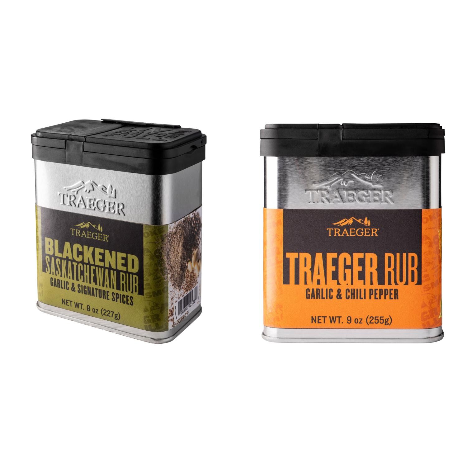 Traeger Set 2-Pack Blackened Saskatchewan Rub With Traeger Rub Seasoning - White Background thumbnail