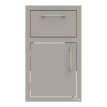Alfresco 17-Inch Stainless Steel Left-Hinged Soft-Close Door & Drawer Combo - AXE-DDR-L-SC