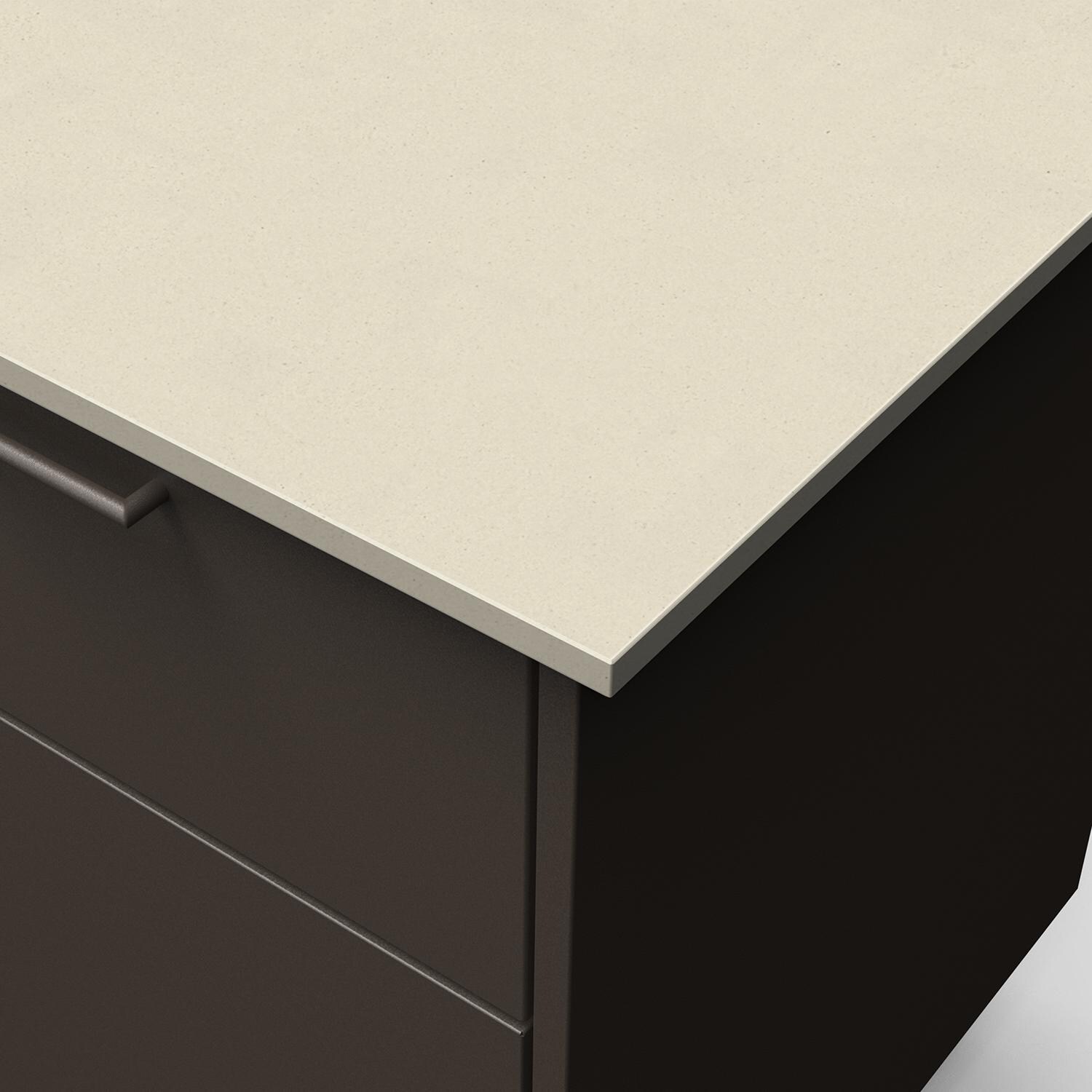 Blaze Sunrise 8-Ft Outdoor Kitchen Island w/ 32-Inch Marine Grade Premium LTE+ Natural Gas Grill in Architectural Bronze w/ Aeris Countertop - Finish Closeup - Detail thumbnail