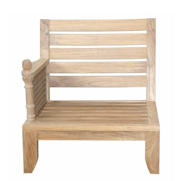Anderson Teak Luxe Right Modular Teak Patio Club Chair thumbnail