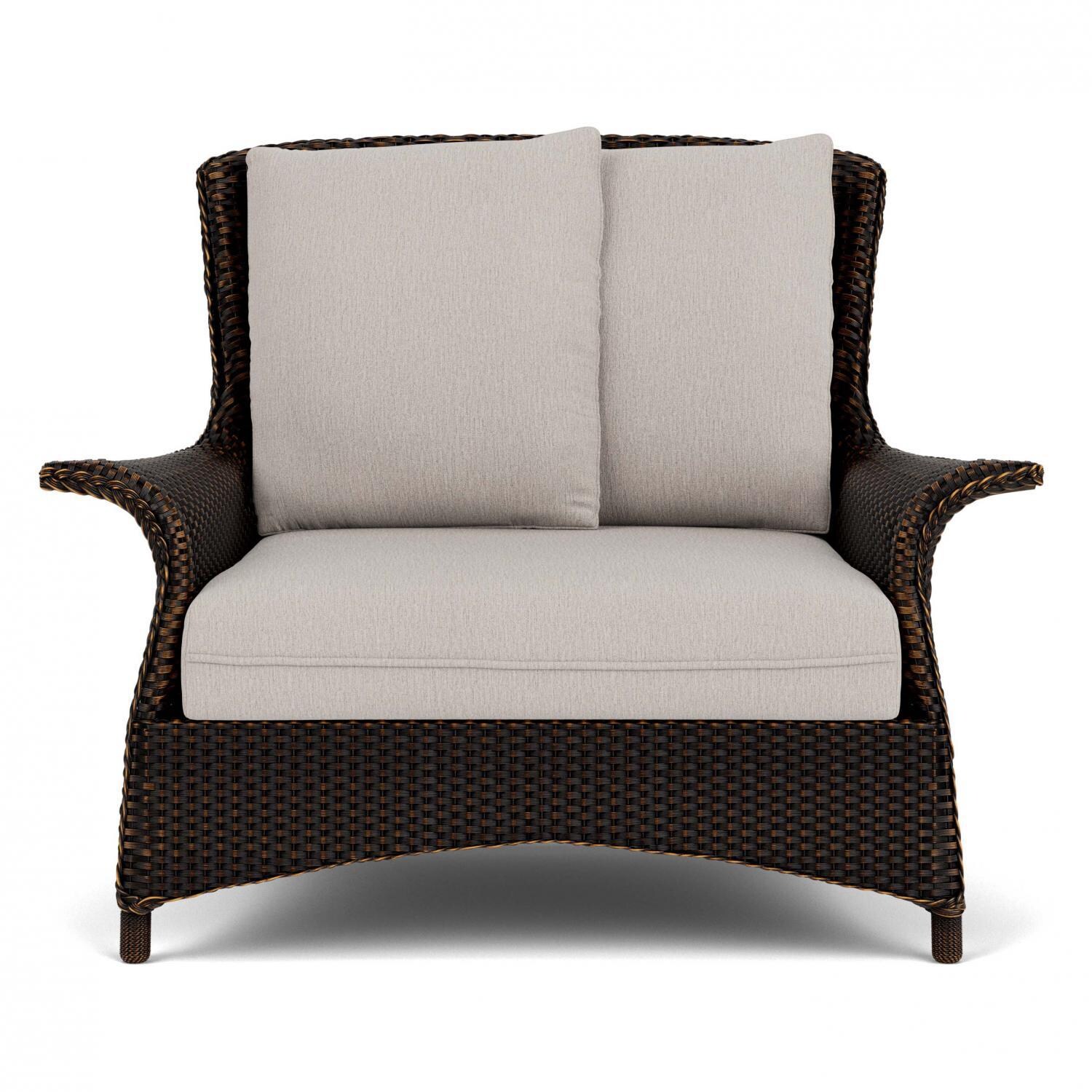 Lloyd Flanders Mandalay Chair and a Half in MInk Finish with Remy Cloud Fabric thumbnail