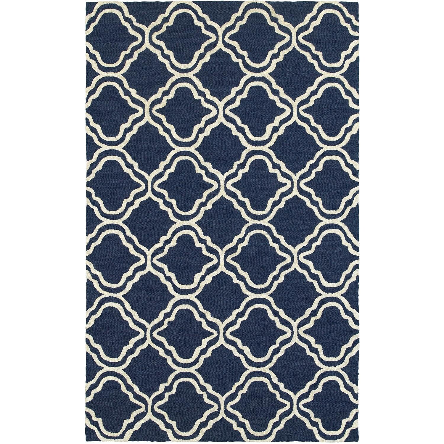 Tommy Bahama Atrium 5 X 8 Indoor/Outdoor Rug By Oriental Weavers - Blue & Ivory thumbnail