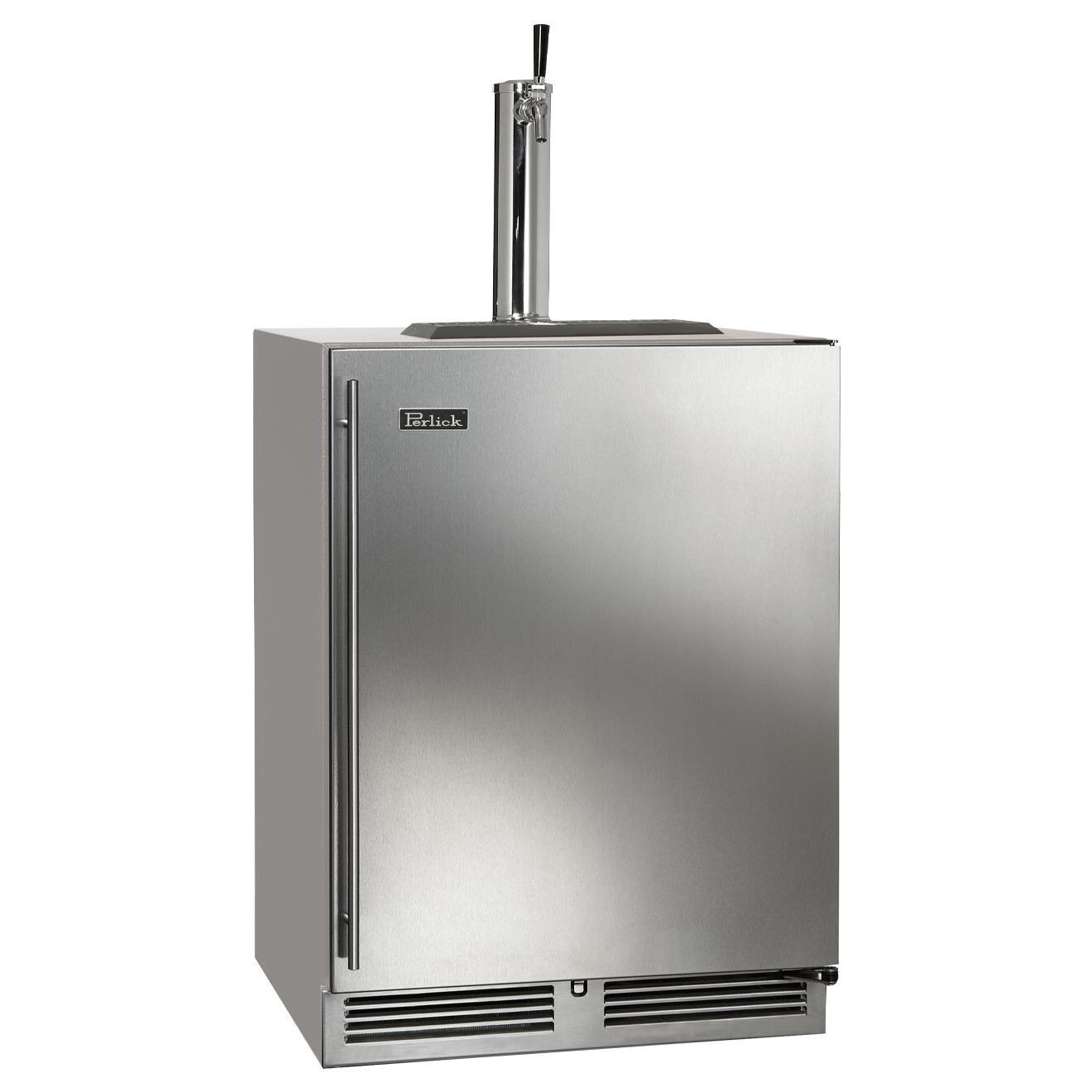 Perlick HC24TO-4-1R-1 24-Inch C-Series Single Tap Stainless Steel Outdoor Beverage Dispenser - Right Hinged thumbnail