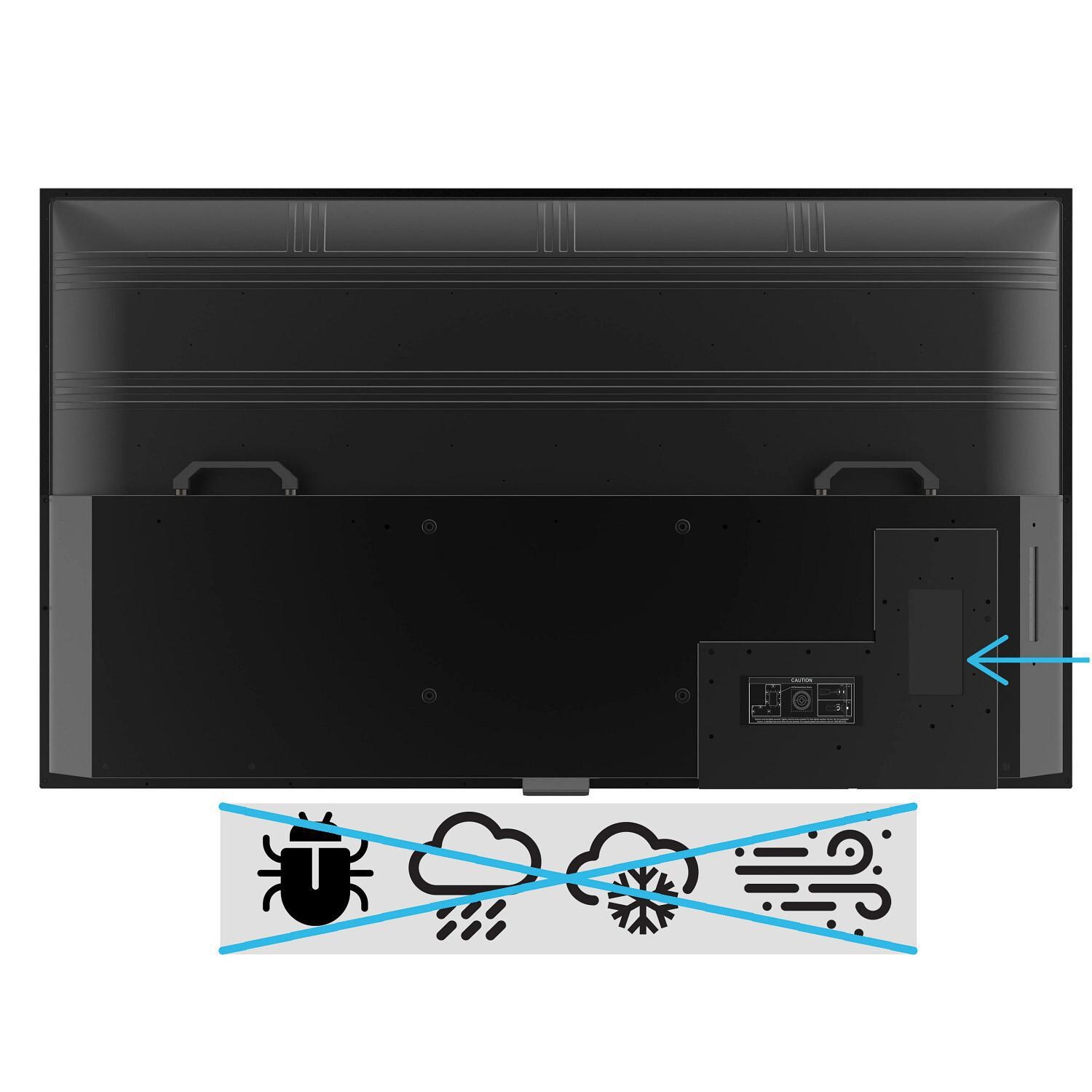 Peerless-AV WPTV753 Neptune 75-Inch Partial Sun Outdoor Smart TV - Back thumbnail