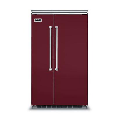 Viking Professional 5 Series 48-Inch 29.05 Cu. Ft. Built-In Side-By-Side Refrigerator/Freezer - Burgundy - VCSB5483BU