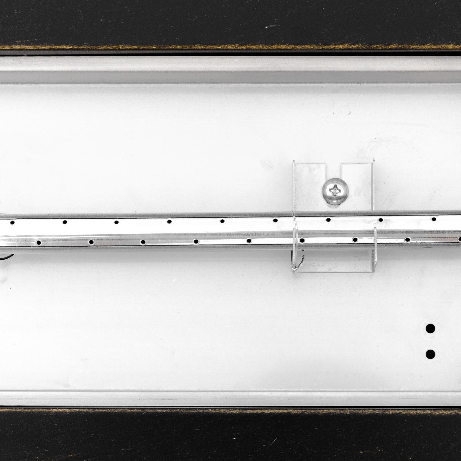 BBQGuys Signature Series Westfalen 24-Inch Table-Top Natural Gas Fire Pit - Oil Rubbed Bronze - Burner Detail thumbnail