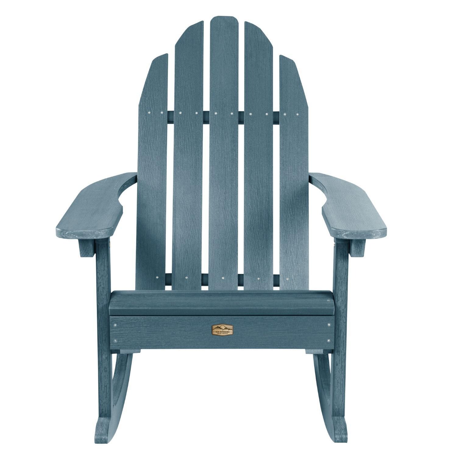 Lakeview The Charmville Adirondack Rocking Chair - Nantucket Blue - Front thumbnail