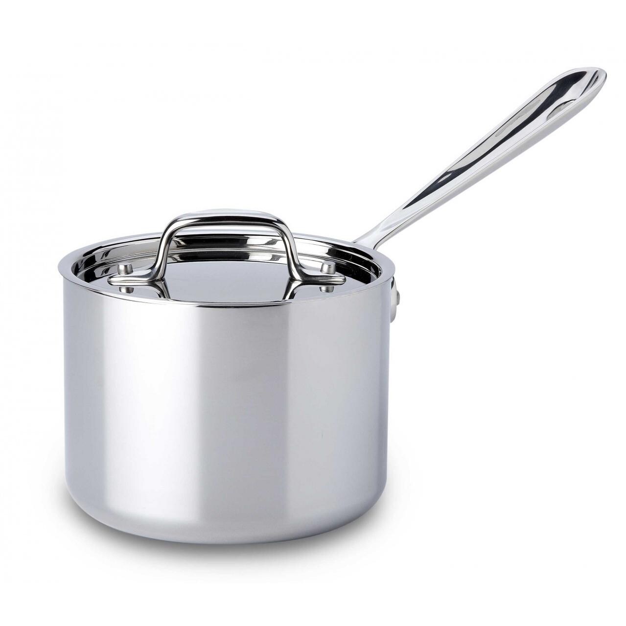 All-Clad Stainless 2-Quart Sauce Pan With Lid  thumbnail