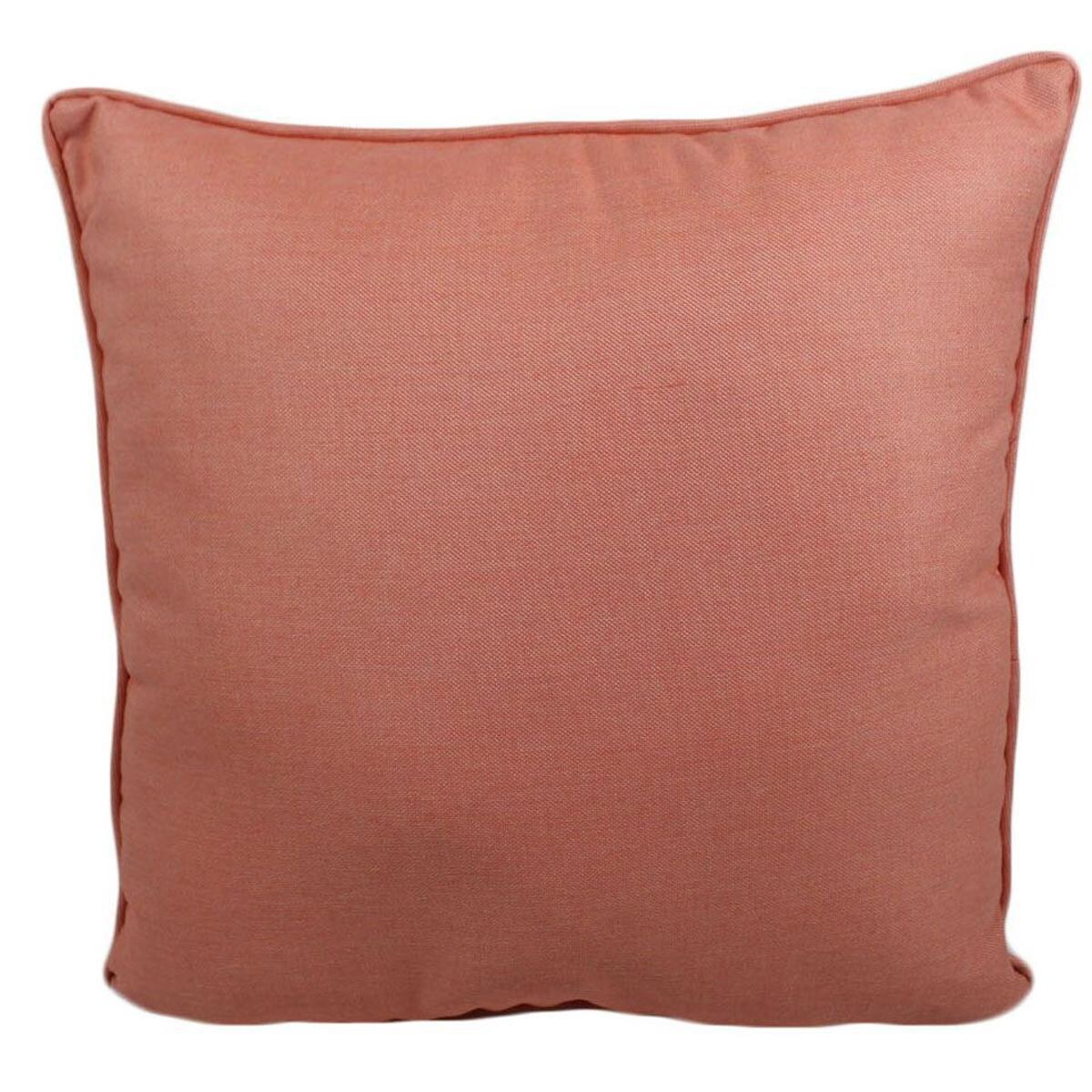 Sunbrella Flagship Guava Outdoor Throw Pillow W/ Piping By Lava Pillows - 20 X 20 thumbnail
