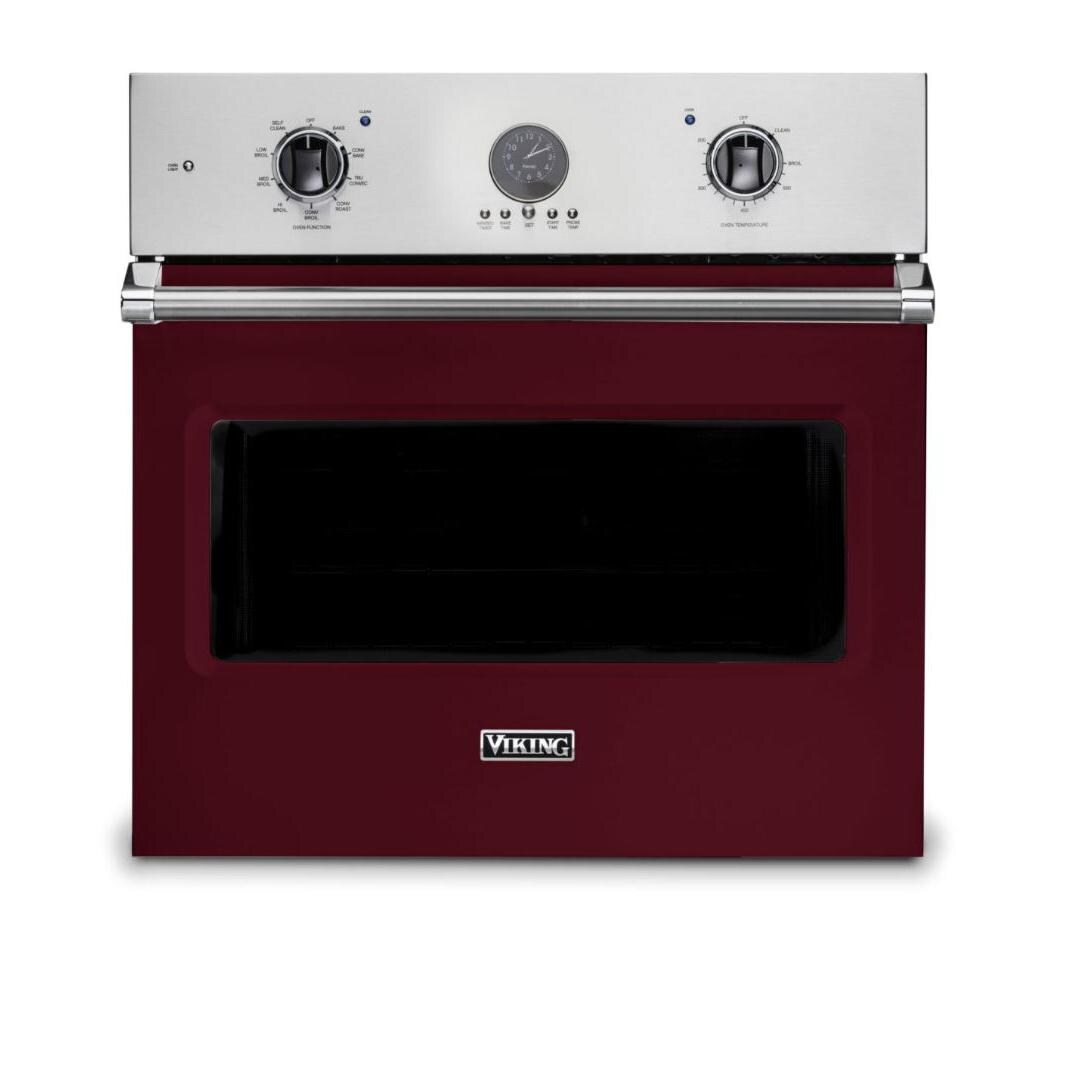 Viking Professional 5 Series Premiere 30-Inch Convection Electric Oven - Burgundy - VSOE530BU thumbnail