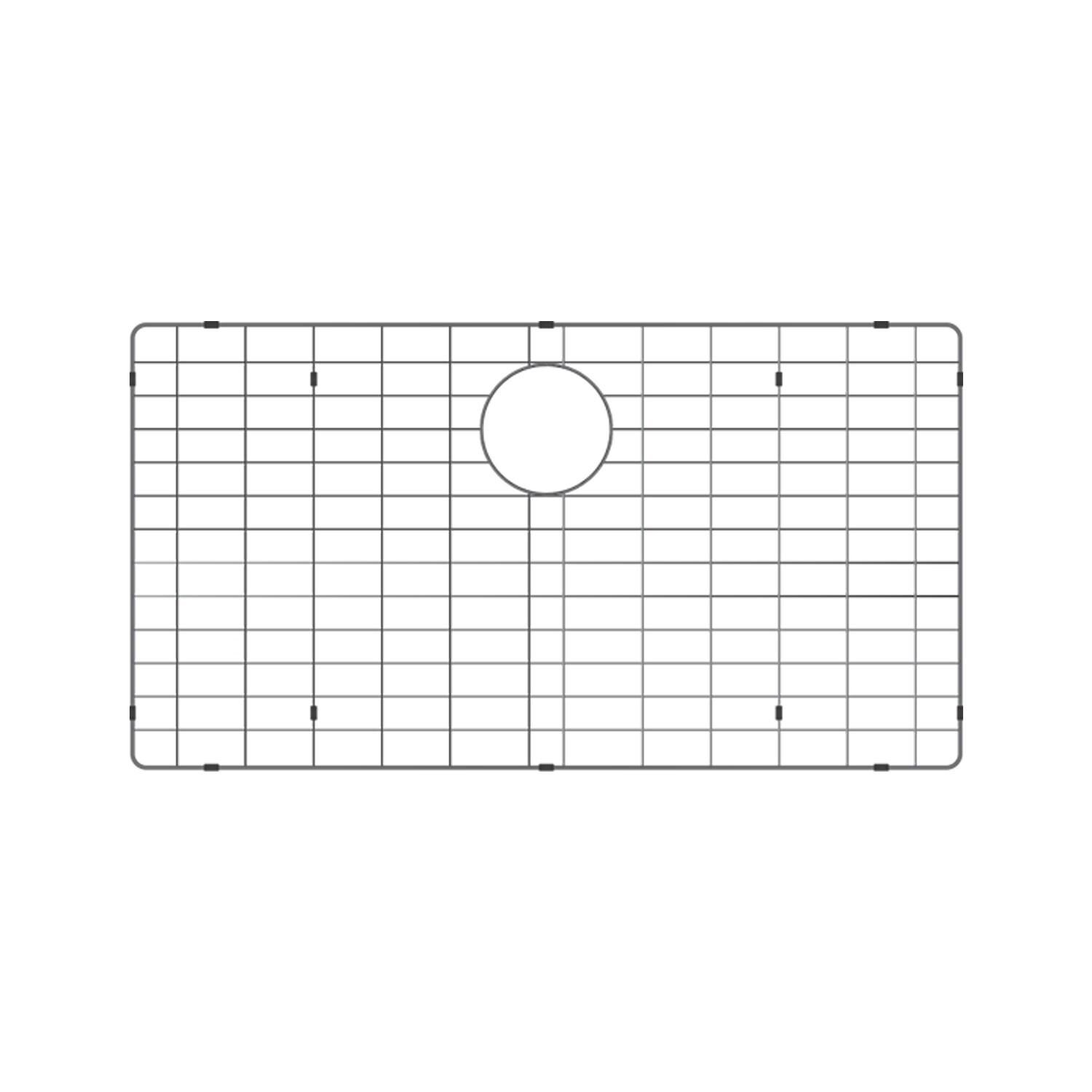 BBQGuys Signature Farmhouse Flat Apron Stainless Steel 30-Inch Workstation Sink W/Grid, Strainer and 3 Accessories - Grid - Detail thumbnail