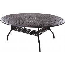 Darlee Series 60 78 X 59 Inch Cast Aluminum Patio Dining Table - Antique Bronze