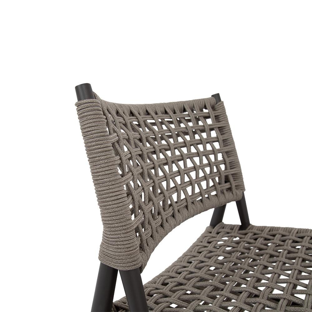 Sunset West - 4602-21A - Grigio Olefin Rope & Aluminum Patio Accent Chair - Side Detail thumbnail