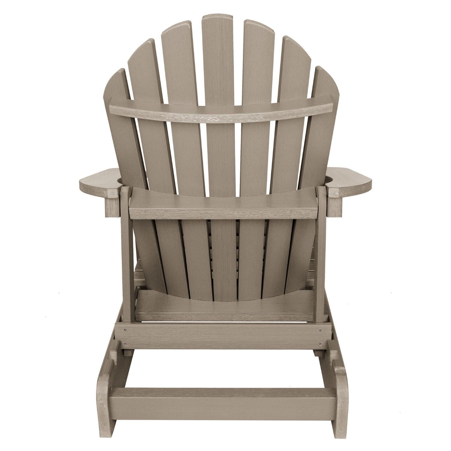 Lakeview Dream Bay Folding & Reclining Adirondack Chair - Woodland Brown - Headrest thumbnail