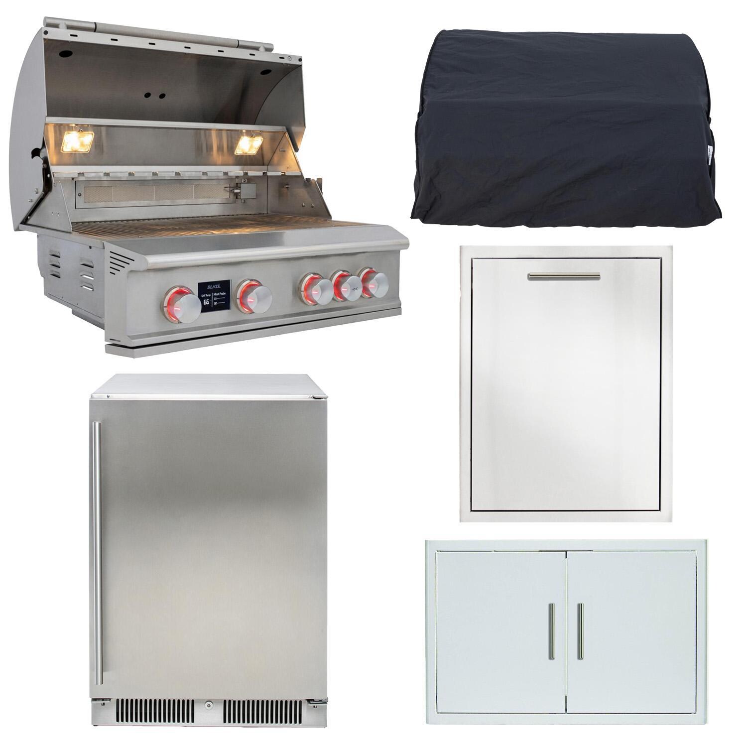 Blaze LTE PRO 5-Piece 32-Inch Natural Gas Outdoor Kitchen Package - White Background thumbnail