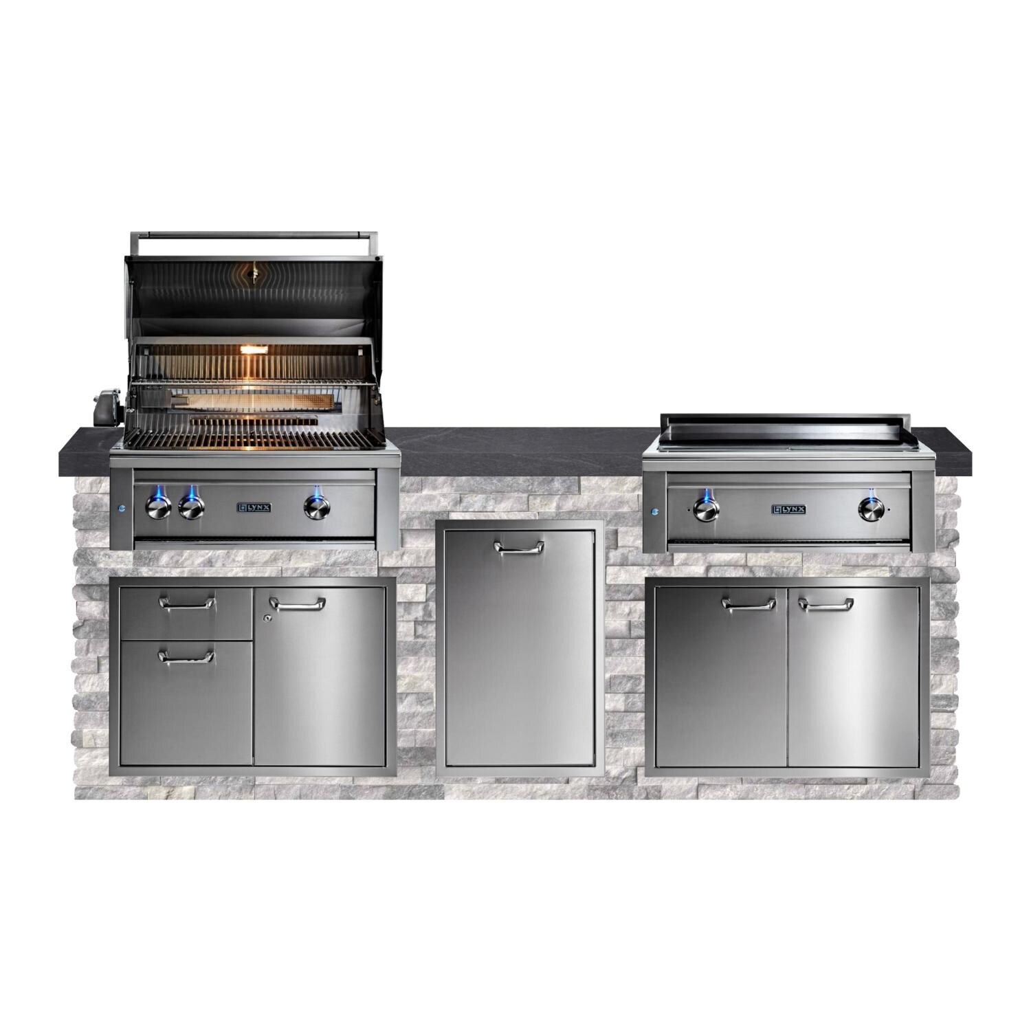 BBQGuys Signature Outdoor Kitchens Featuring Lynx