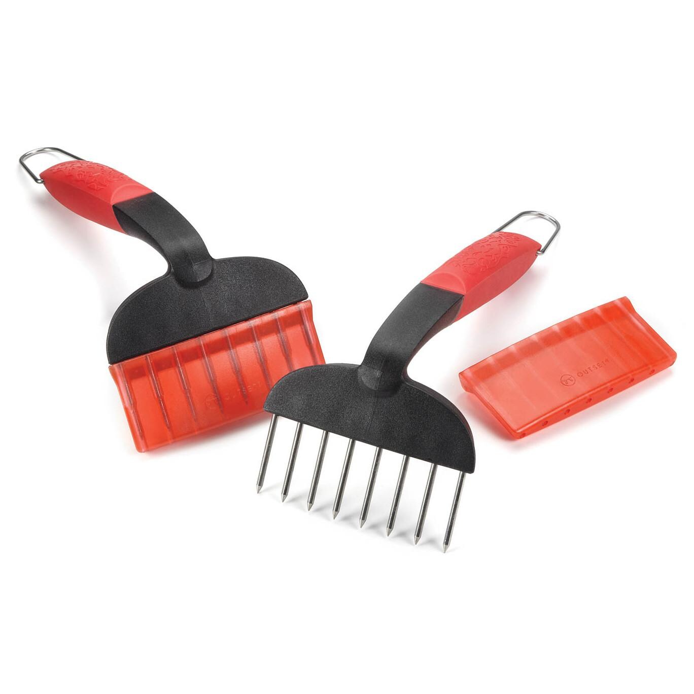 Meat Shredders With Stainless Steel Tines And Soft-Grip Handles - Set Of 2 thumbnail