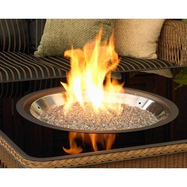 Outdoor GreatRoom Company Crystal Fire 21Inch Fire Pit Burner