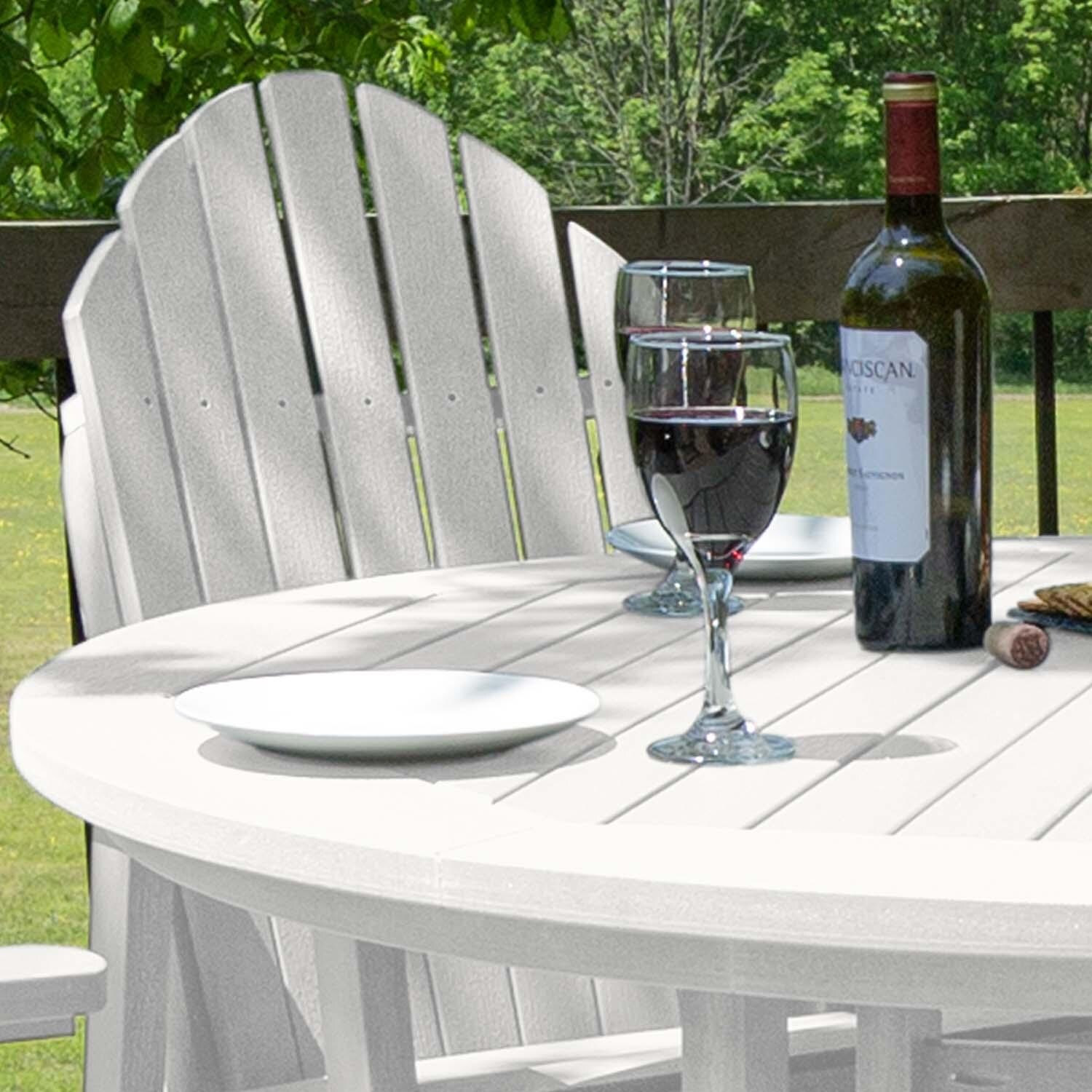 Dream Bay 5 Pc Set Recycled Plastic Counter Height Dining Set In White By Lakeview - Detail thumbnail