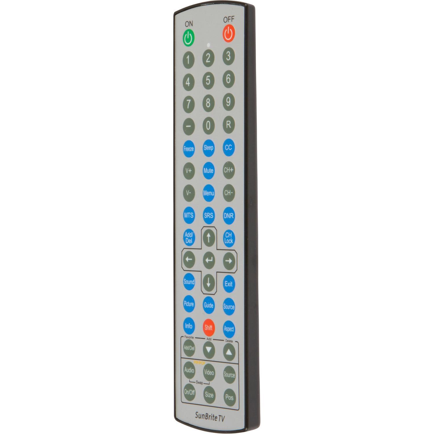 SunBriteTV Weatherproof Outdoor HDTV Remote Control - Angle thumbnail