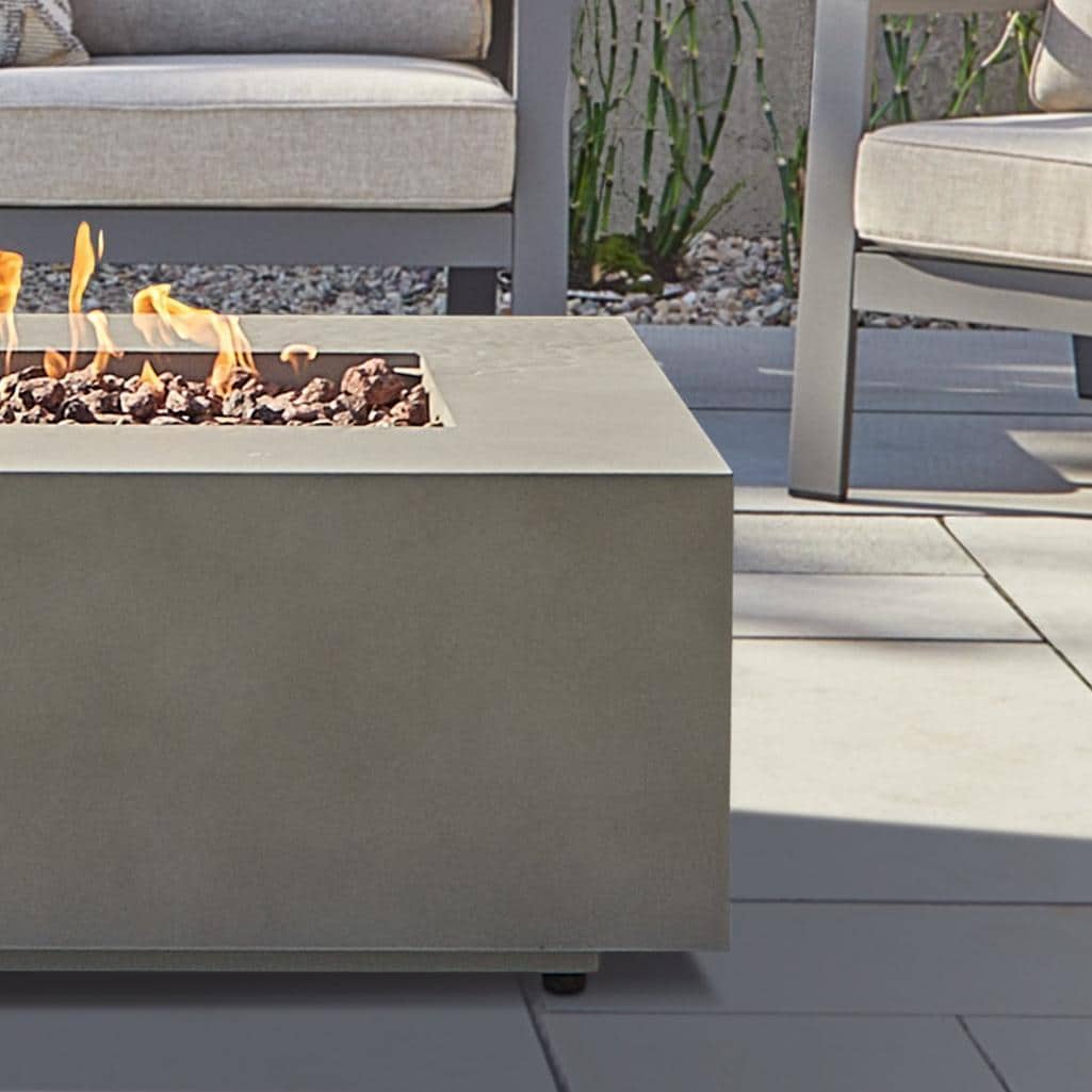 Lakeview Outdoor Designs SC-C9813LP-MGRY Elysian 50-Inch Rectangle Propane Gas Fire Table - Detailed View thumbnail