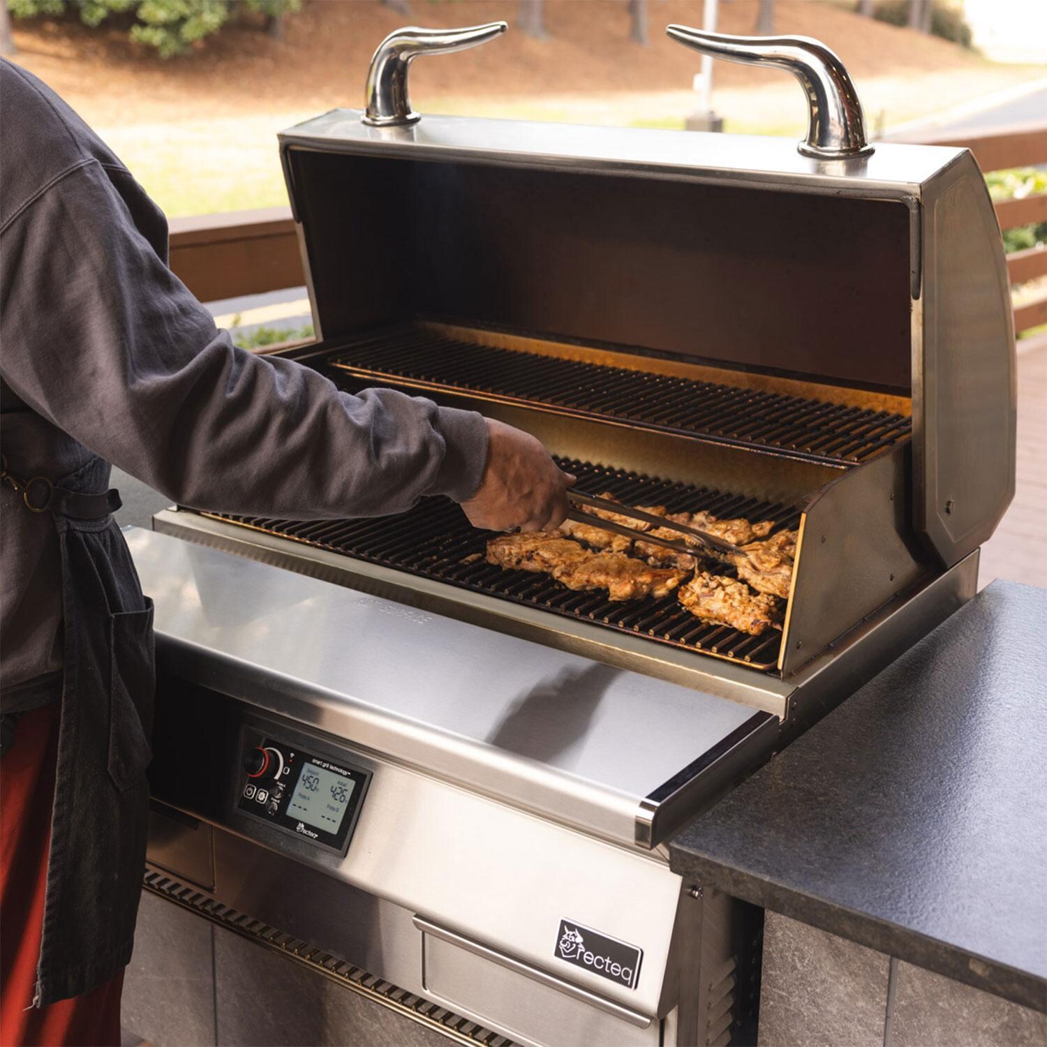 recteq RT-1300 E-Series Built-In 1300 Wood Pellet Grill - Grilling on Pellet Grill - Lifestyle thumbnail